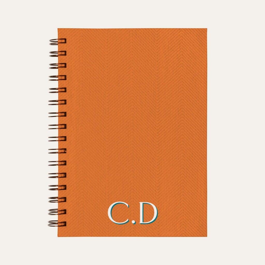 Agenda personalizado sem data, A5 laranja