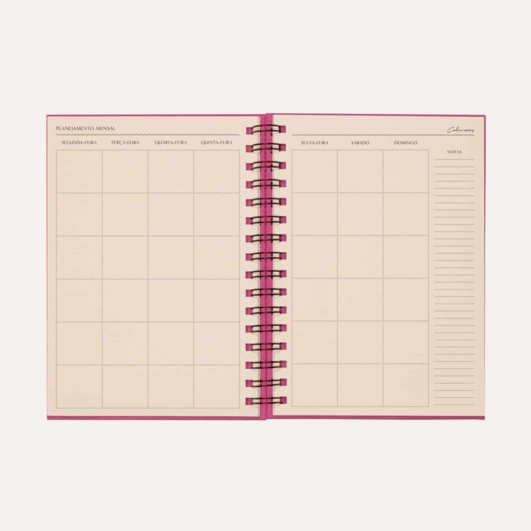 Agenda Sem Data Rosa Pink - Image 7