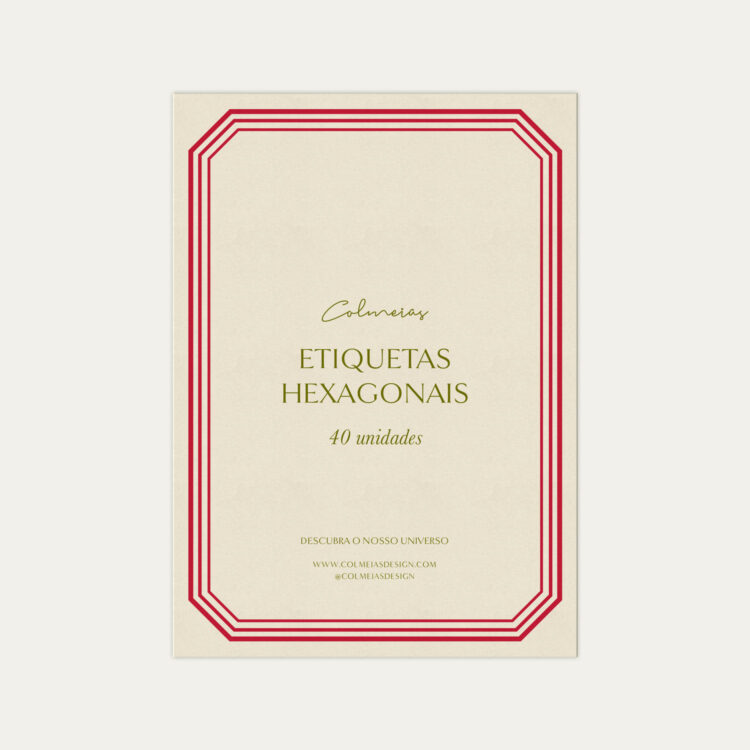 Embalagem de etiquetas adesivas de papel vintage Colmeias Design