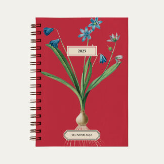 Capa do planner personalizado Colmeias Design com estampa de floral