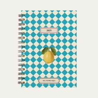 Capa do planner personalizado Colmeias Design com estampa limão siciliano